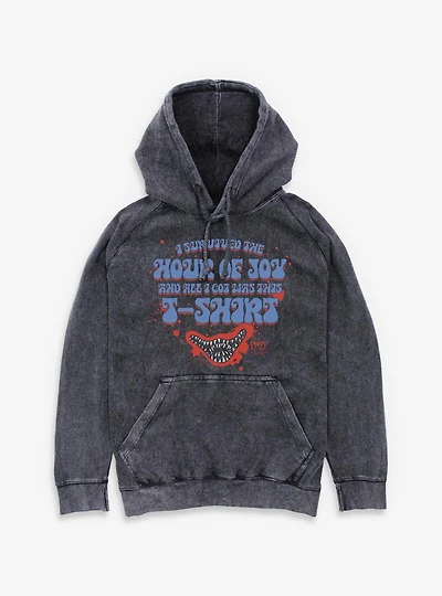 Poppy Playtime I Survived The Hour Of Joy Mineral Wash Hoodie
