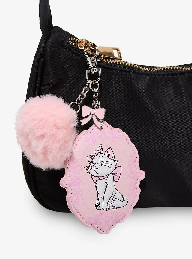 Disney The Aristocats Marie Mirror Multi-Charm Pom Pom Keychain - BoxLunch Exclusive