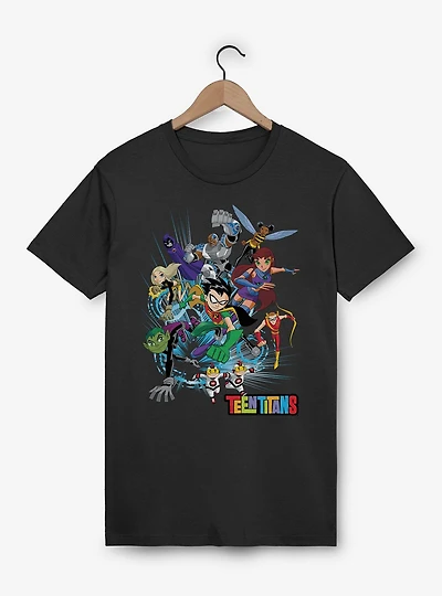 Teen Titans Group Attack T-Shirt