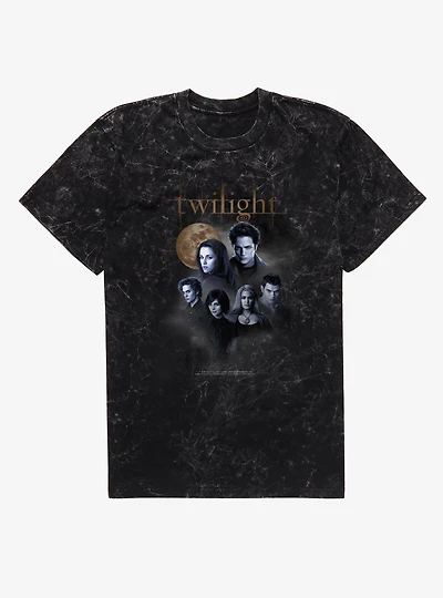 Twilight Full Moon Cullen Family Mineral Wash T-Shirt