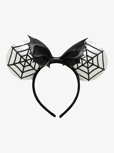 Disney Minnie Mouse Sequins Spiderweb Ears - BoxLunch Exclusive