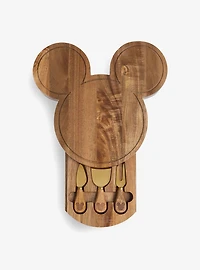 Disney Mickey Mouse Head Shaped Acacia Cheese Board with Tools