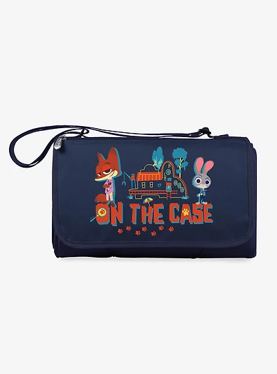 Zootopia Navy Outdoor Picnic Blanket