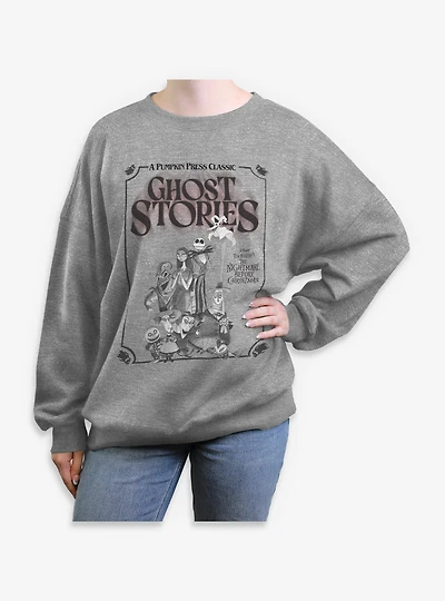 Disney The Nightmare Before Christmas Ghost Stories Classic Womens Oversized Sweatshirt