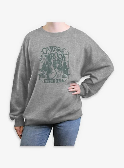 Disney Camp Rock Festival Poster Womens Oversized Sweatshirt