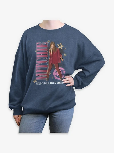 Disney Camp Rock Mitchie Find Your Voice Womens Oversized Sweatshirt