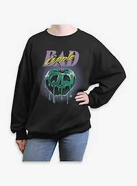 Disney Villains Bad Apple Womens Oversized Sweatshirt