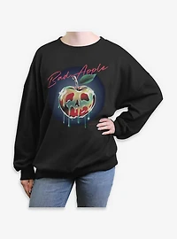 Disney Villains Bad Apple Just One Bite Womens Oversized Sweatshirt