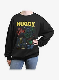Poppy Playtime Huggy Wuggy Wants To Play Womens Oversized Sweatshirt