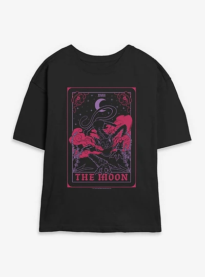 Poppy Playtime Catnap The Moon Tarot Womens Skimmer T-Shirt