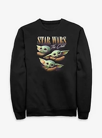 Star Wars The Mandalorian Child Grogu Face Collage Sweatshirt