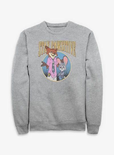 Disney Zootopia Stay Pawsitive Sweatshirt