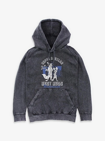 Disney Zootopia Hopps & Wilde Best Buds Mineral Wash Hoodie