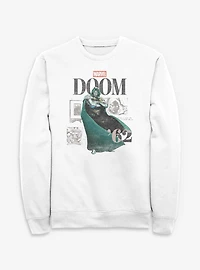 Marvel Dr. Doom Scene Comic Collage Sweatshirt