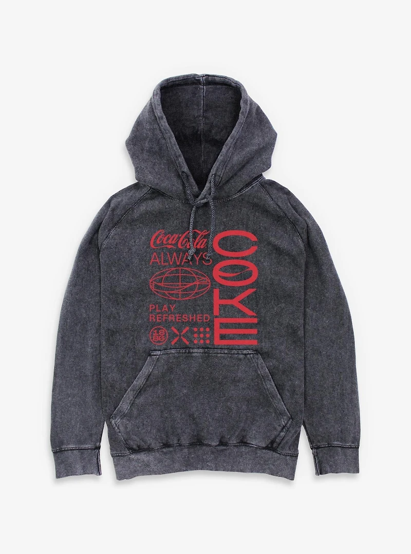Coca-Cola Coke Always Play Refreshed Mineral Wash Hoodie