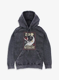 Disney The Nightmare Before Christmas Zero A Friend For Afterlife Mineral Wash Hoodie