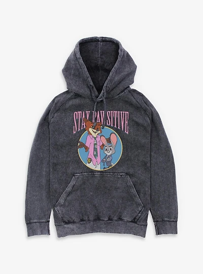 Disney Zootopia 2 Hopps Wilde Pawsitive Mineral Wash Hoodie