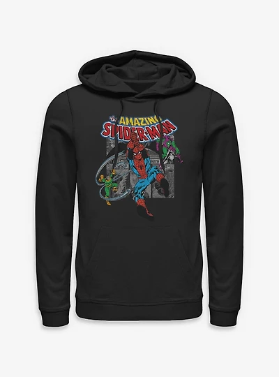 Marvel The Amazing Spiderman Collage Hoodie