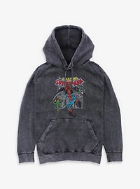 Marvel The Amazing Spiderman Collage Mineral Wash Hoodie