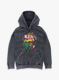 Marvel Comics Classic Logo Avengers Mineral Wash Hoodie