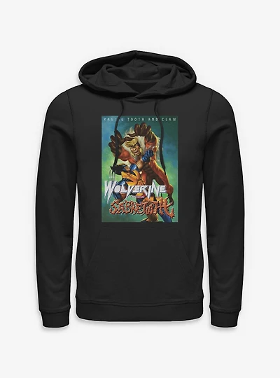 Marvel X-Men Raging Tooth And Claw Wolverine Sabretooth Hoodie