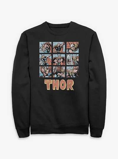 Marvel The Mighty Thor 9 Panels Sweatshirt