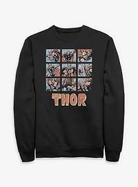 Marvel The Mighty Thor 9 Panels Sweatshirt