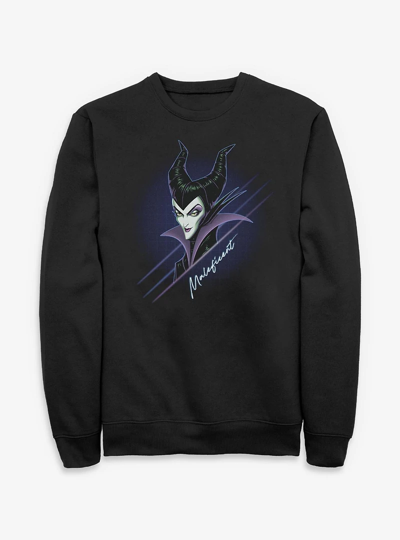Disney Villains Maleficient Retro Midnight Sweatshirt