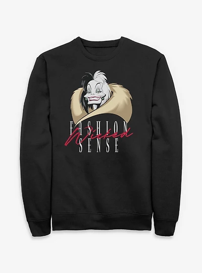 Disney Villains Cruella De Vil Wicked Fashion Sense Sweatshirt