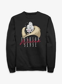 Disney Villains Cruella De Vil Wicked Fashion Sense Sweatshirt