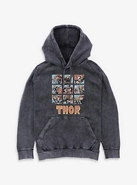 Marvel The Mighty Thor 9 Panels Mineral Wash Hoodie