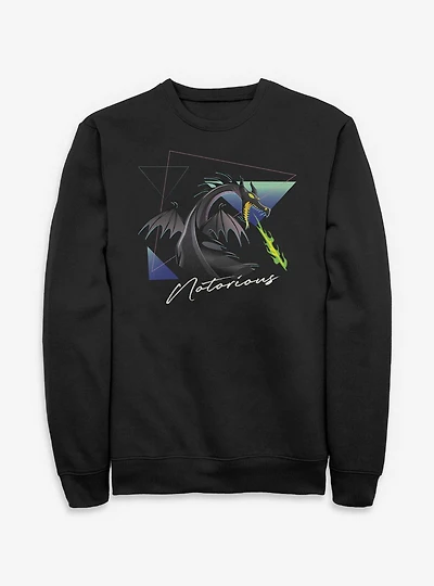Disney Villains Maleficient Dragon Notorious Sweatshirt