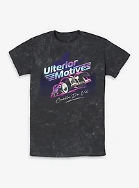 Disney Villains Cruella De Vil Ulterior Motives Car Mineral Wash T-Shirt