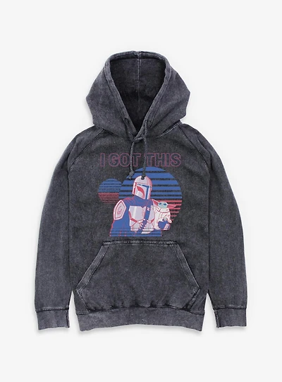 Star Wars The Mandalorian I Got This Stripes Mineral Wash Hoodie