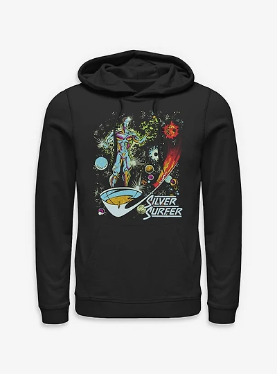 Marvel Silver Surfer Space Rider Galaxy Hoodie