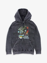 Marvel Silver Surfer Space Rider Galaxy Mineral Wash Hoodie