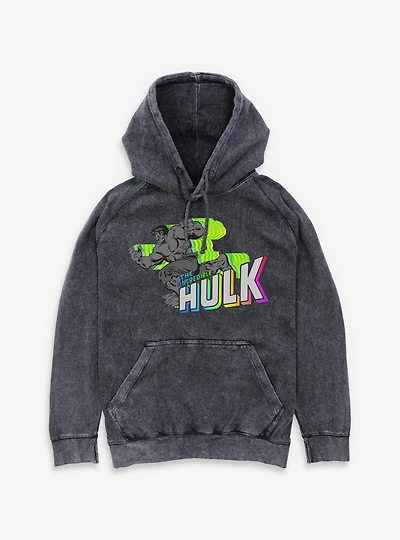 Marvel The Incredible Hulk Visuals Mineral Wash Hoodie
