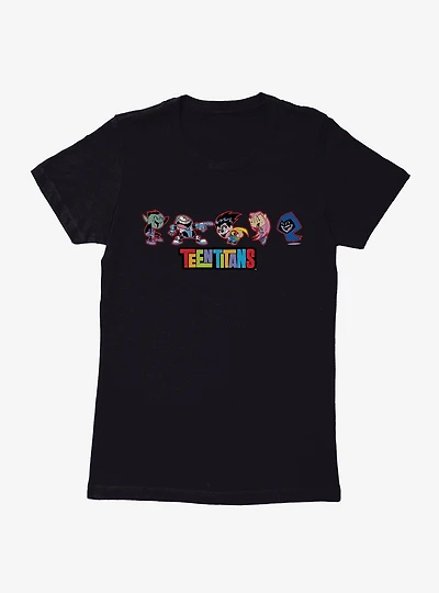 Teen Titans Team Laugh Womens T-Shirt
