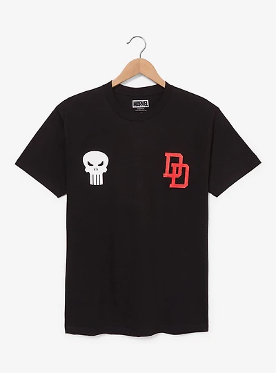 Marvel Daredevil & Punisher Logo T-Shirt - BoxLunch Exclusive