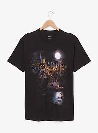 Harry Potter Hogwarts Castle Night Scene T-Shirt - BoxLunch Exclusive