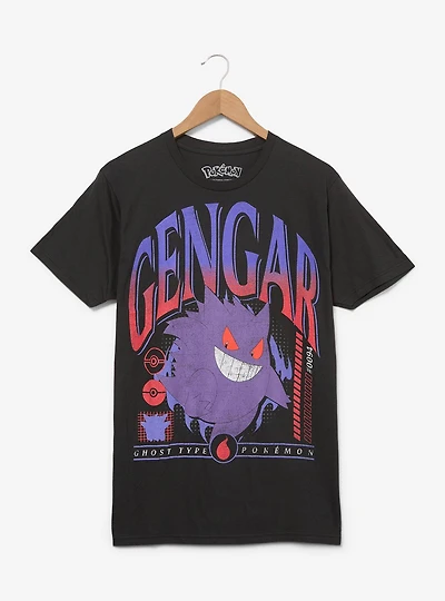 Pokémon Gengar Ghost Type Jumbo Print T-Shirt - BoxLunch Exclusive