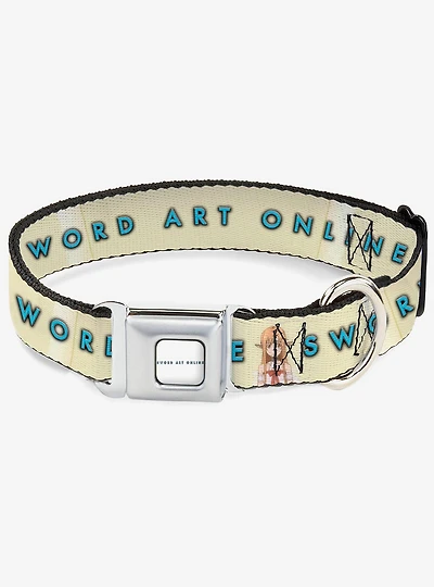 Sword Art Online Asuna Yuuki Pose & Title Seatbelt Buckle Dog Collar