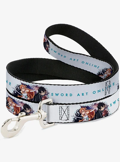 Sword Art Online Asuna & Kirito Action Pose Logo Dog Leash