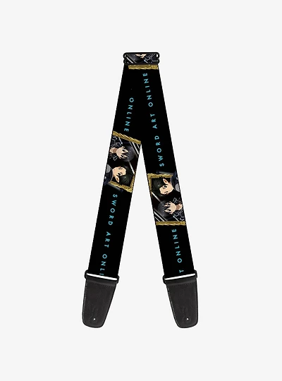 Sword Art Online Kirito Reflection Poses & Title Guitar Strap