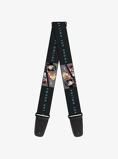 Sword Art Online Kirito & Asuna Swords Pose & Logo Guitar Strap