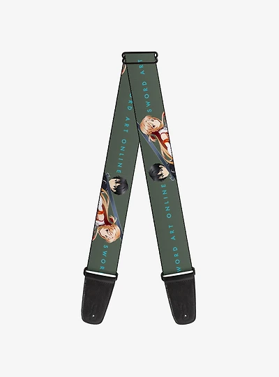 Sword Art Online Kirito & Asuna Pose & Title Guitar Strap
