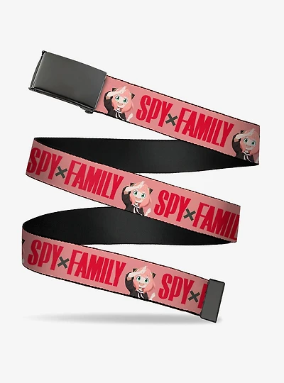 Spy x Family Anya Forger Pose & Title Clamp Buckle Belt