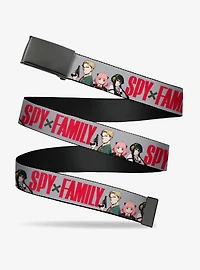 Spy x Family Forger Group Pose & Title Clamp Buckle Belt