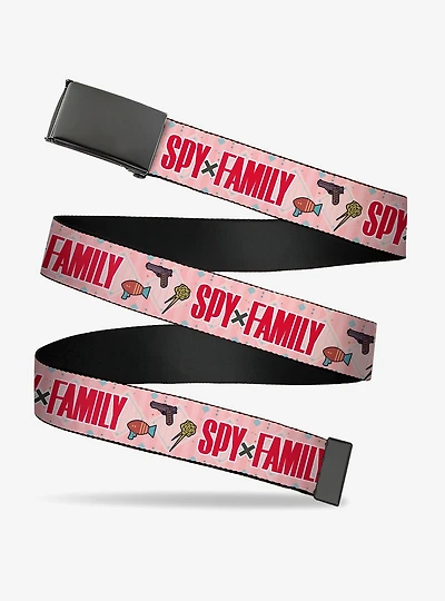 Spy x Family Icons & Title Clamp Buckle Belt