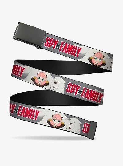 Spy x Family Anya Bondo Dog Pose & Title Clamp Buckle Belt